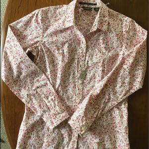 LN Eddie Bauer Wrinkle Stretch Proof Shirt Floral